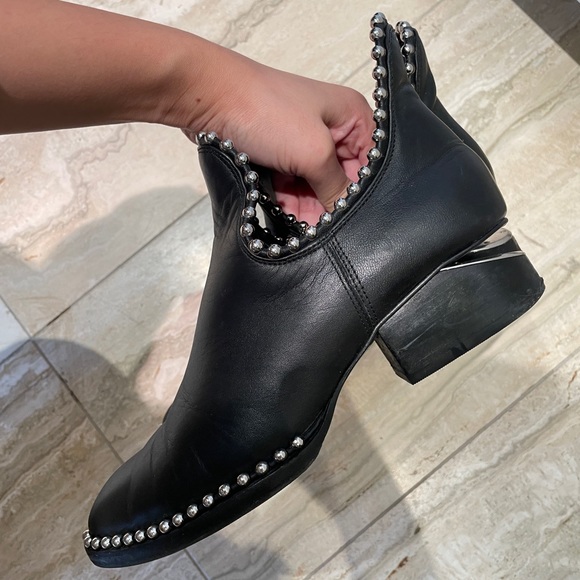 Alexander wang boots studs leather ankle boots - Picture 5 of 8